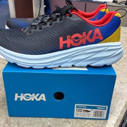Hoka M Rincon 3 Men’s Size 12D Black Dazzling Blue (70508598)