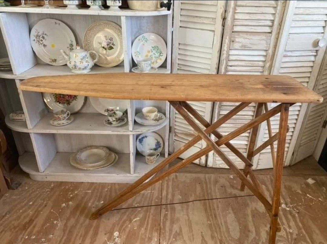 $89 Antique Wooden Ironing Board