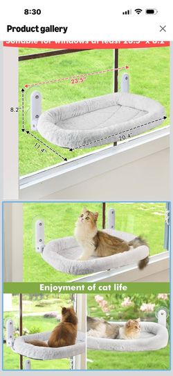 2 pc cat window perch cushioned beds new