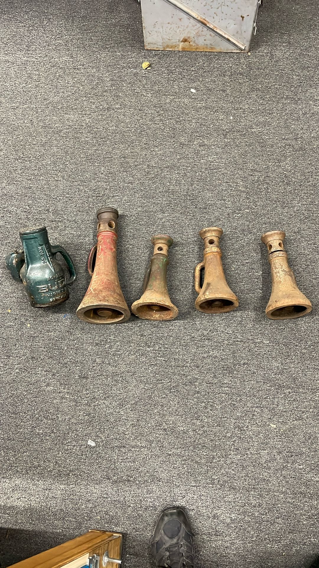 5 Vintage LOT Bottle Jack Automotive Simplex Buda Car Railroad 25 Ton Truck Industrial