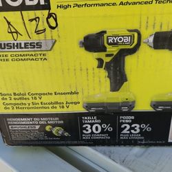 Ryobi 18v HP IMPACT AND DRILL combo