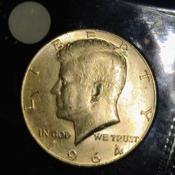 Liberty 1964 Half Dollar .999 Silver Rare Half OZ