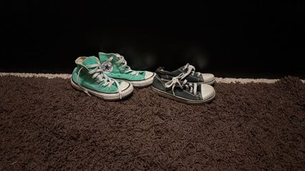 Teal Converse Kids Size 11