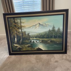 Framed Painting On Canvas