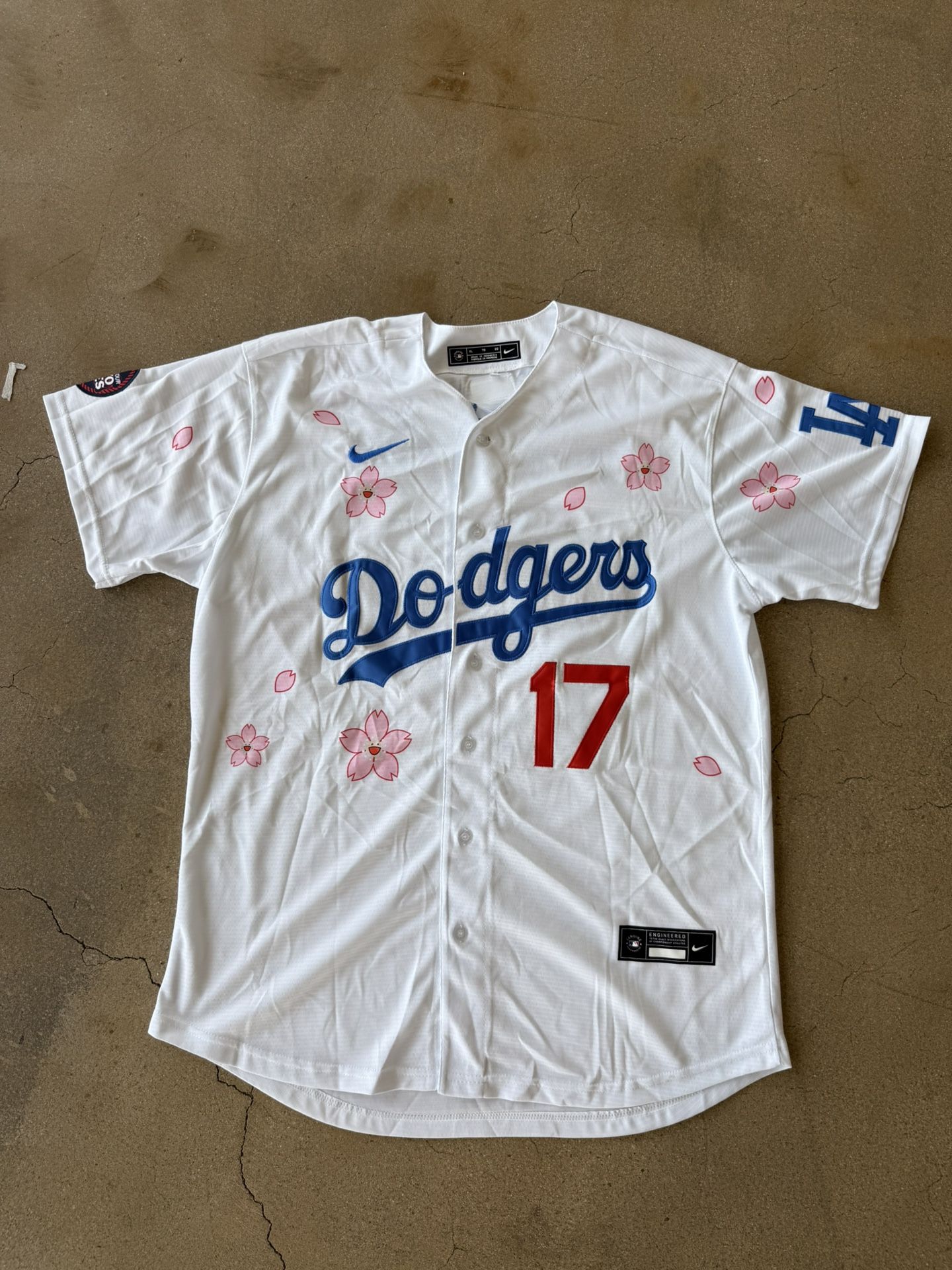 New Los Angeles Dodgers White Shohei Ohtani Japanese Jersey