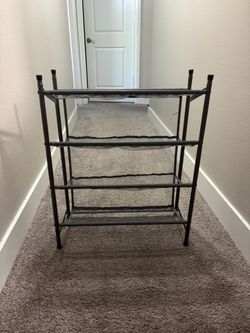 Whitmor 4 Tier Shoe Rack - Metal & Mesh
