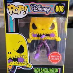 Funko Pop Disney Nightmare Before Christmas Blacklight Jack Skellington Gamestop