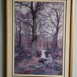 Gallery Playing In The Woods Framed Art