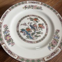 Set of 7 Vintage Peacock Salad Plates + 3 Decor Bonus