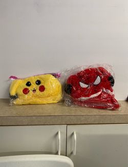 Pikachu & Spider-Man Ear Flapping Beanies
