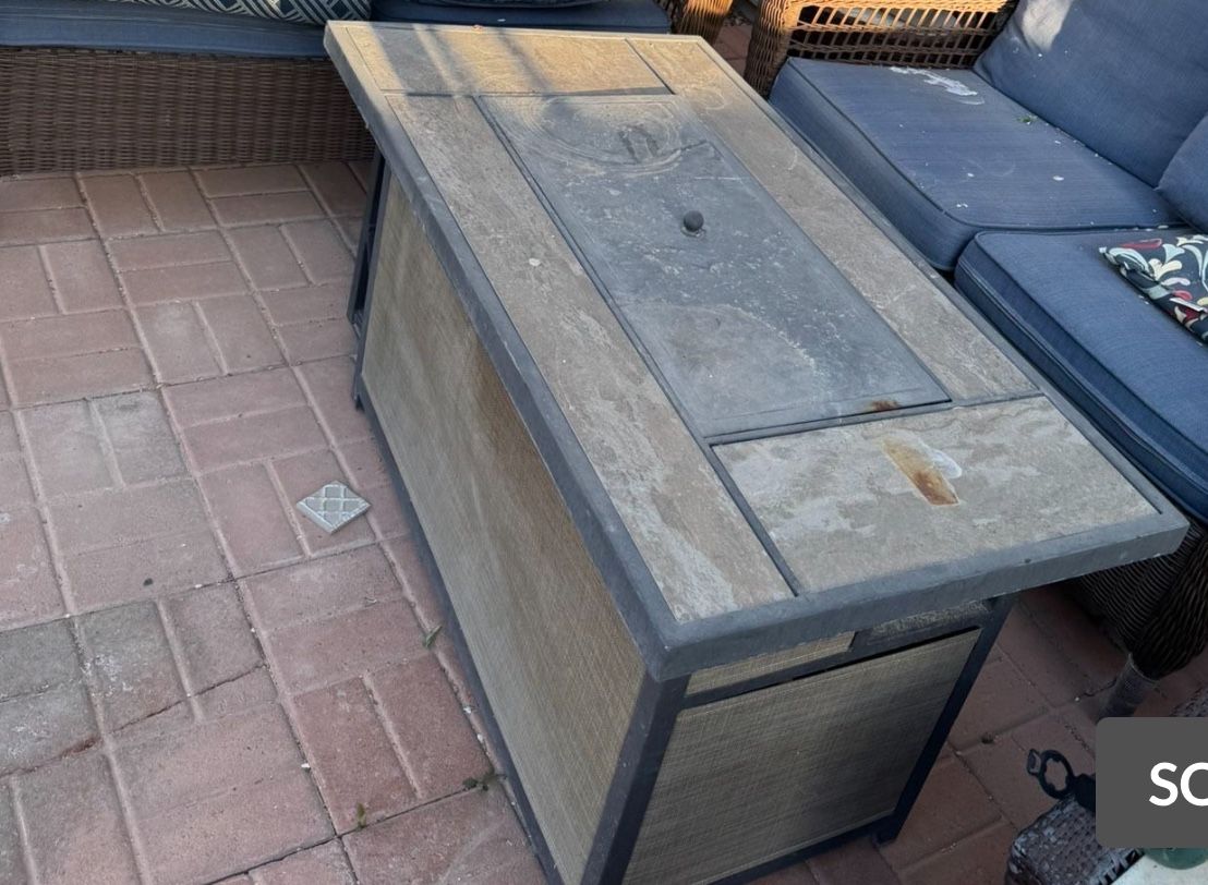 Fire Pit Ceramic Title Around For Backyard