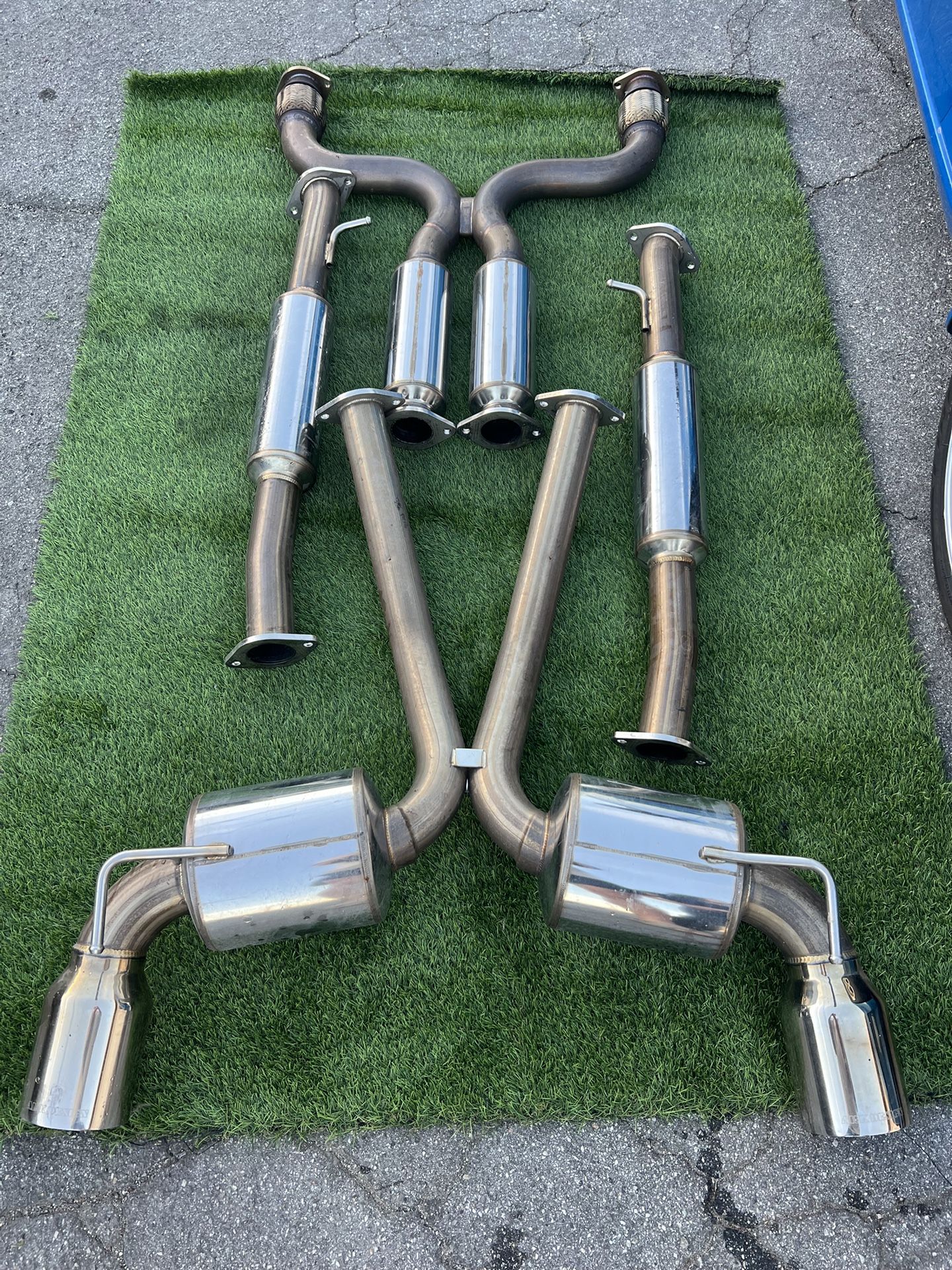 370z G37 Ark Design Dual Exhaust Nissan Infiniti Q50 Nismo Motordyne HKS True Dual Z34