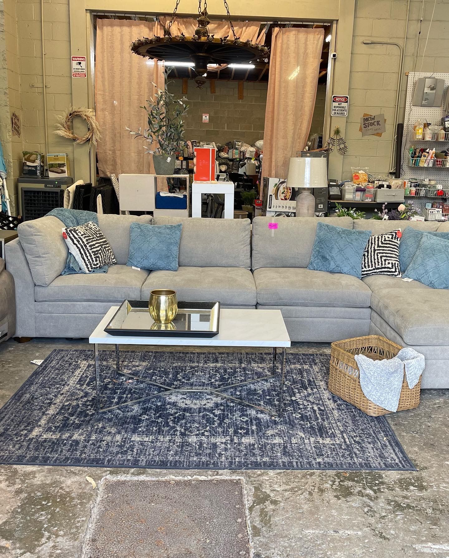 Sectional Sofa Grey