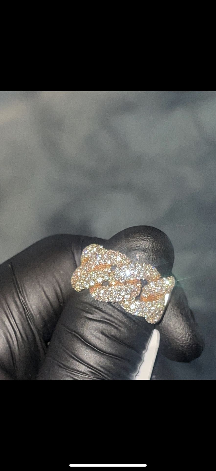 Diamond Cuban Ring