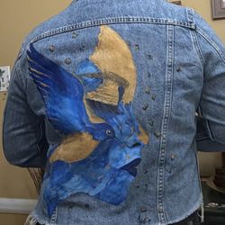 Denim Jacket, Size Large, 8