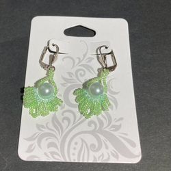 Hand Made Beaded Earrings Dangle Crystal Glass Beads Real Earrings And Clip On Earrings