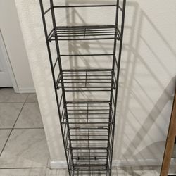 Media Metal Storage Rack 53” L X 11” W
