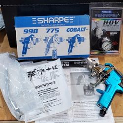 Sharpe HVLP Pressure Feed System Spray Gun 5735 Made in USA PTE - REDUCED 