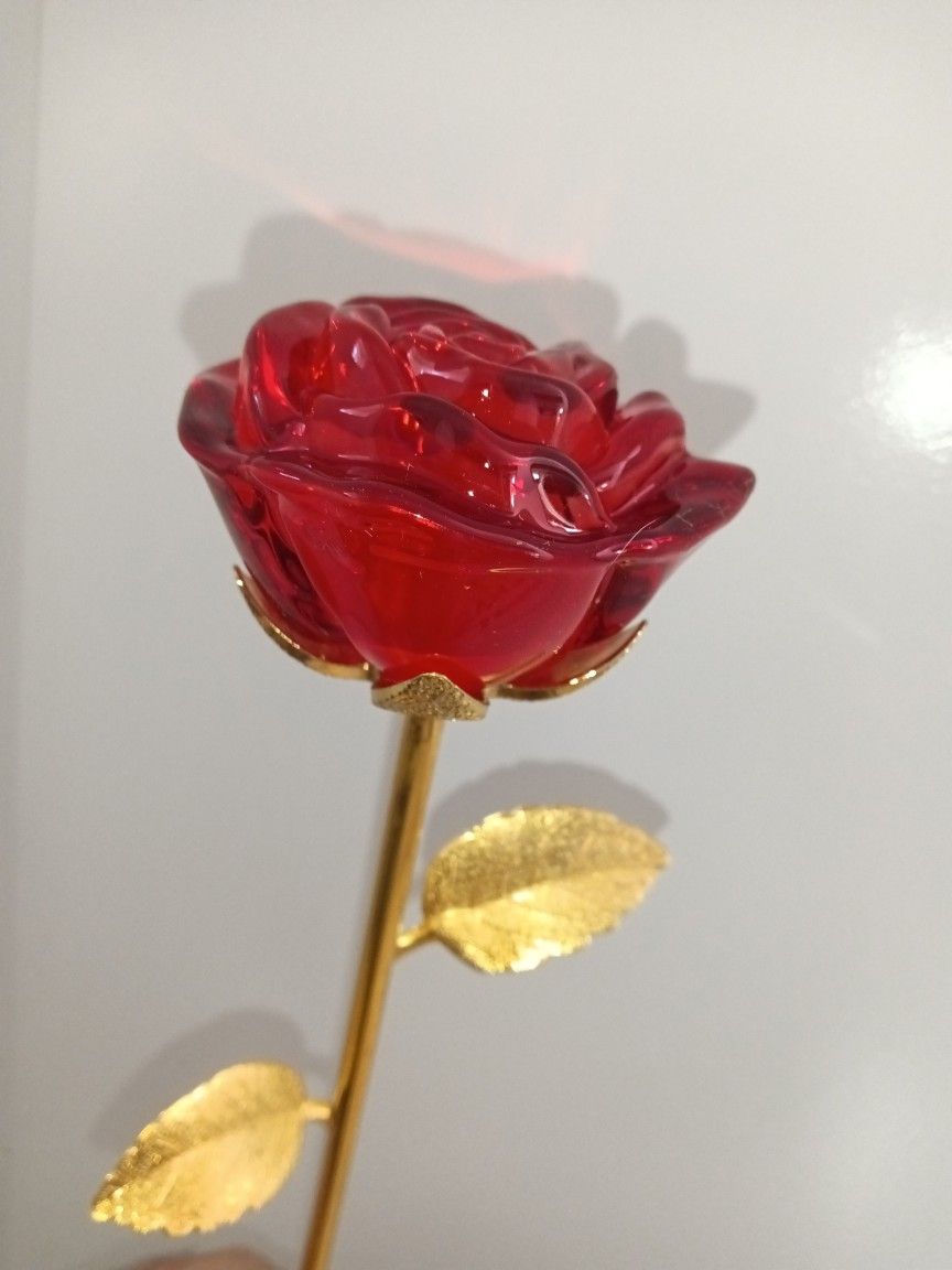 Glass Rose/w Case🌹 For Valentine's Day!