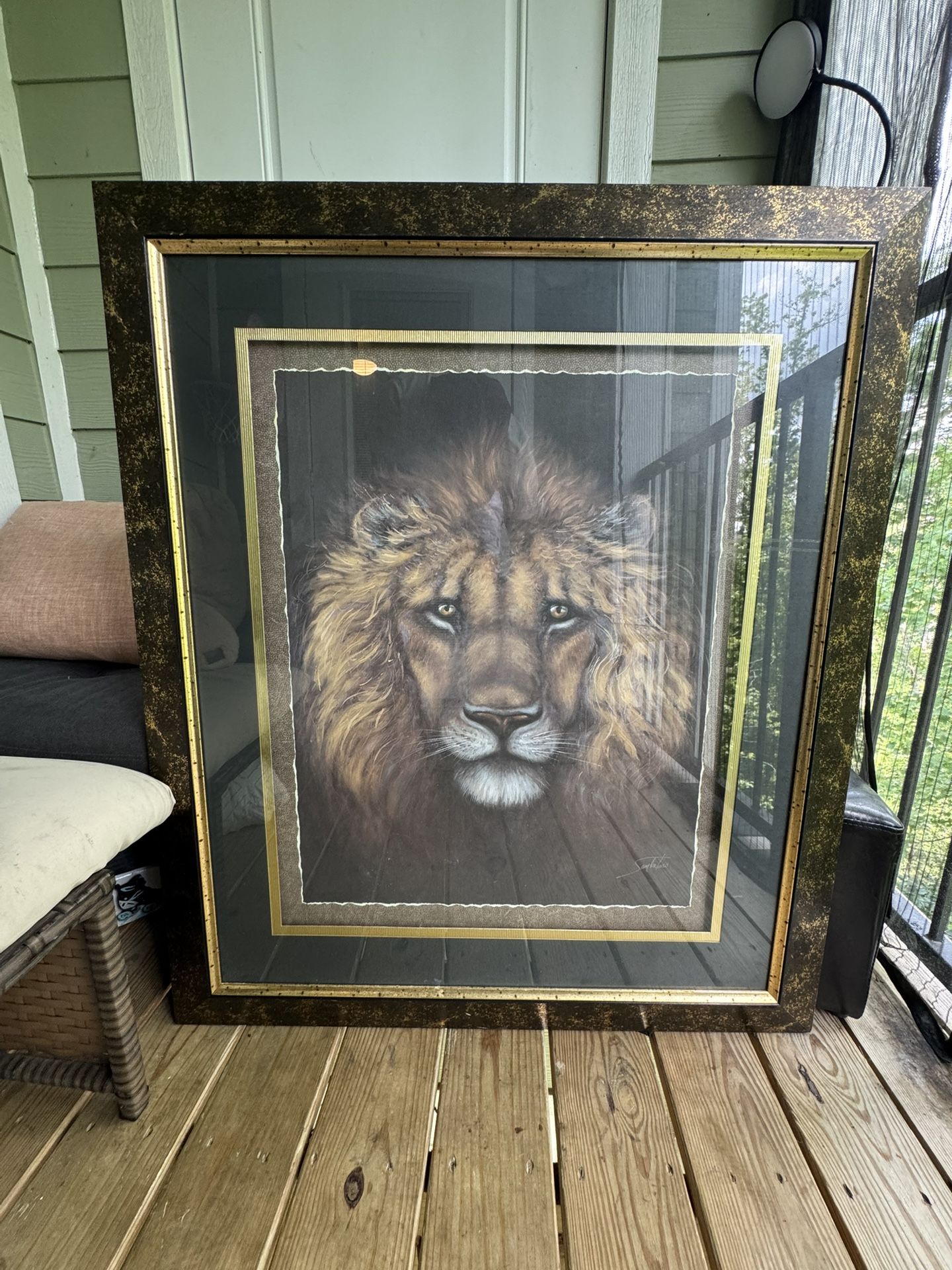 Sam Bafaro Lion Painting