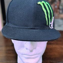 Fox Racing Monster Energy Collab Ricky Carmichael 4 Flexfit Hat Cap-7 1/2