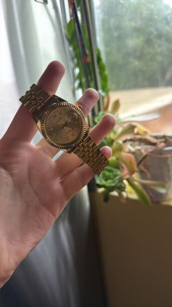 Gold plated watch