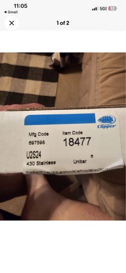 FLEXCO Lacing  18477 U2S24 UNIBAR 430 SS Clipper Belt Lace  box 24 inch 10 pcs