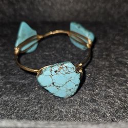 Turquoise & Copper Bangle