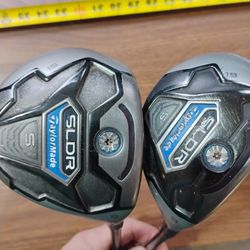 TaylorMade Sldr 3 Wood, and 3 Hybrid Stiff Flex