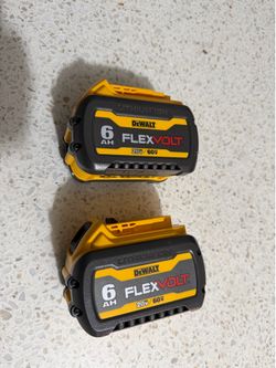 DeWalt batteries 60v 6.0 New $180 both