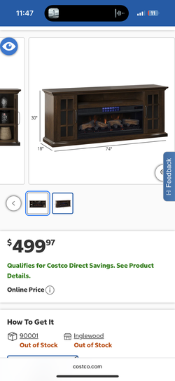 Costco Electric Fireplace
