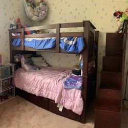 Twin Bunk Bed W/ Storage