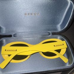 Yellow Gucci Sunglasses- NEVER USED 