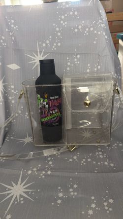 Clear bag with cup holder “only the bag”