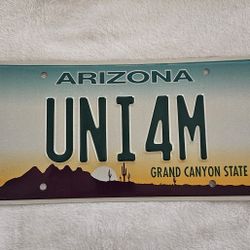 UNIFORM "UNI4M" EXPIRED LICENSE PLATE 
