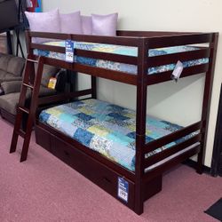 💥HUGE Ashley Furniture Blowout Sale!💥 Brand New Twin Twin Bunkbed W/ Slats! $50 Down Takes It Home Today!