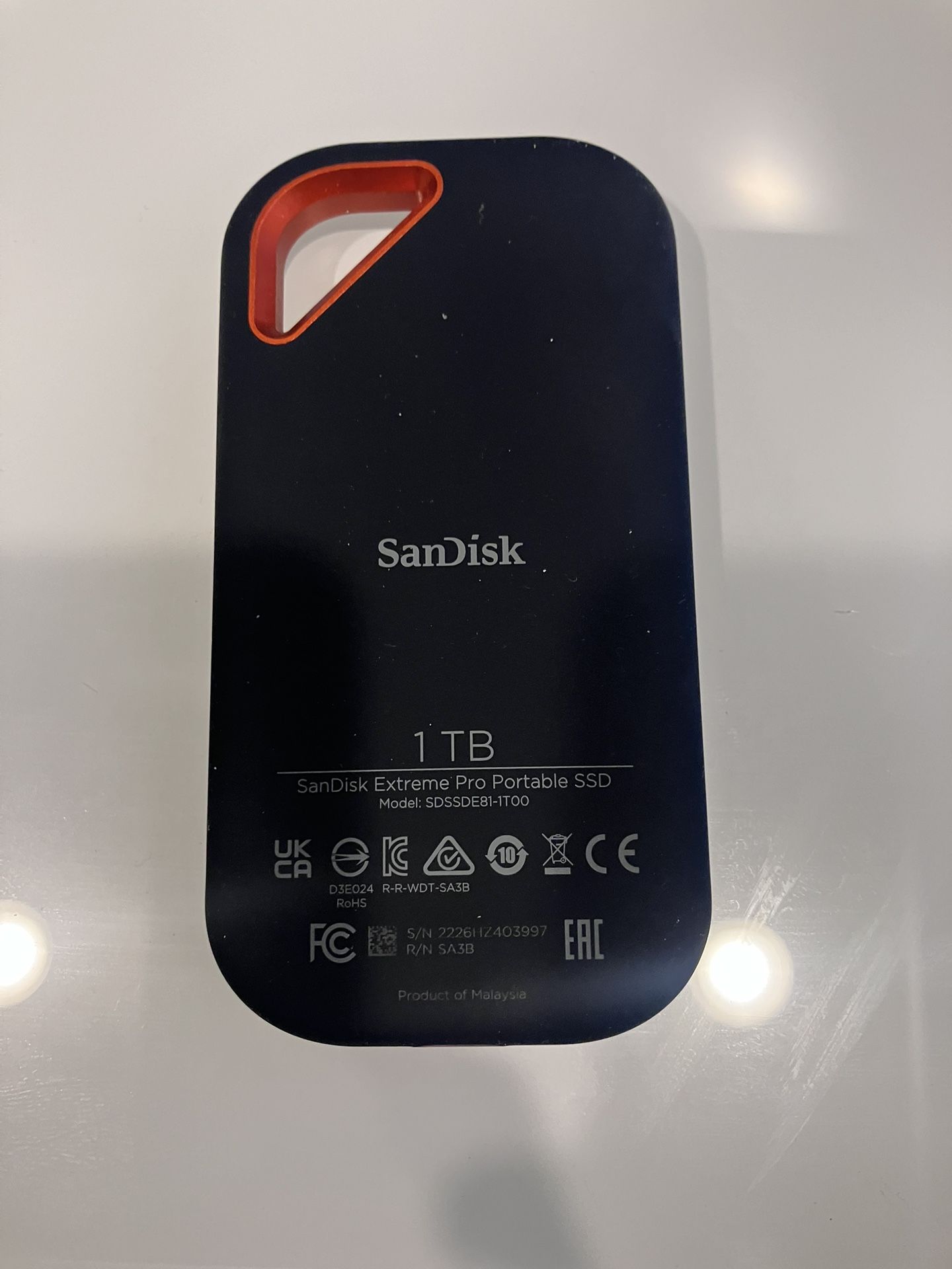 SanDisk Extreme Portable 1TB External SSD – USB 3.2 – High-Speed Storage