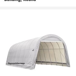 New ShelterCoat® Custom Wind and Snow Rated Shelter, White - Round - 8ft x 16ft x 8ft