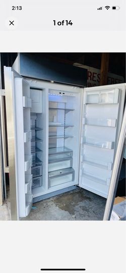 Monogram 42 in build in side by side refrigerator