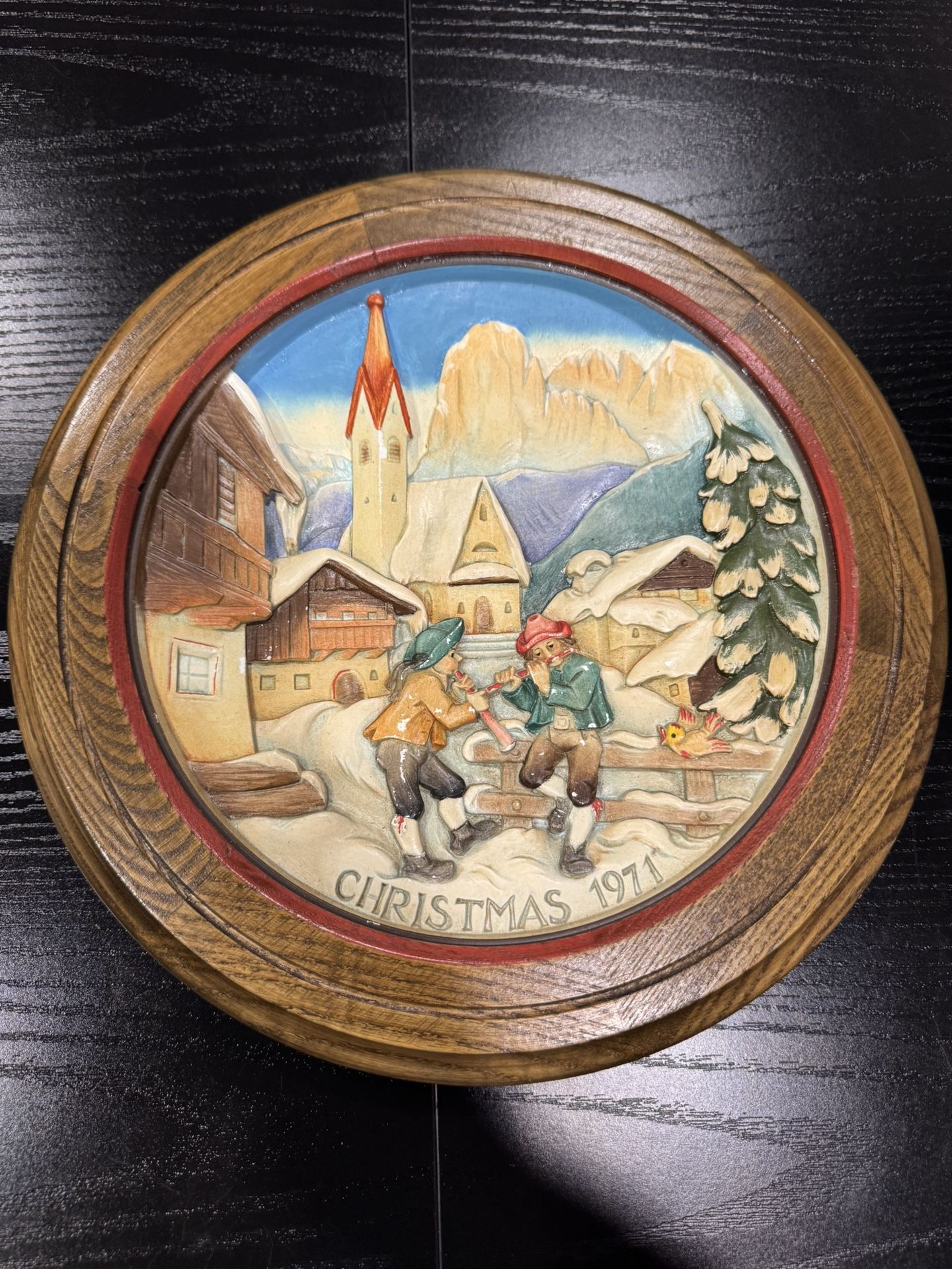 Vintage Christmas Plate  (1971)