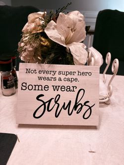 Hero…wear Scrubs Block Decor