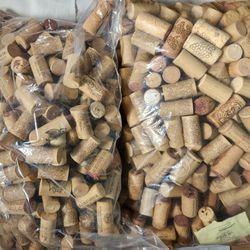 Natural and Synthetic Used Wine Corks Bagged Mixed Lots