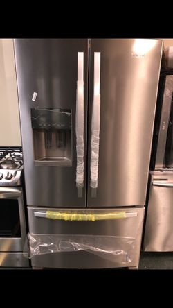 Stainless steel whirlpool fridge