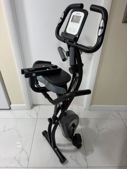 ATIVAFIT 5-in-1 Foldable Exercise Bike for Home, Upright & Recumbent Indoor Bike with 8-Level Magnet
