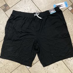 NWT men’s soft lounge shorts size 3XL Black