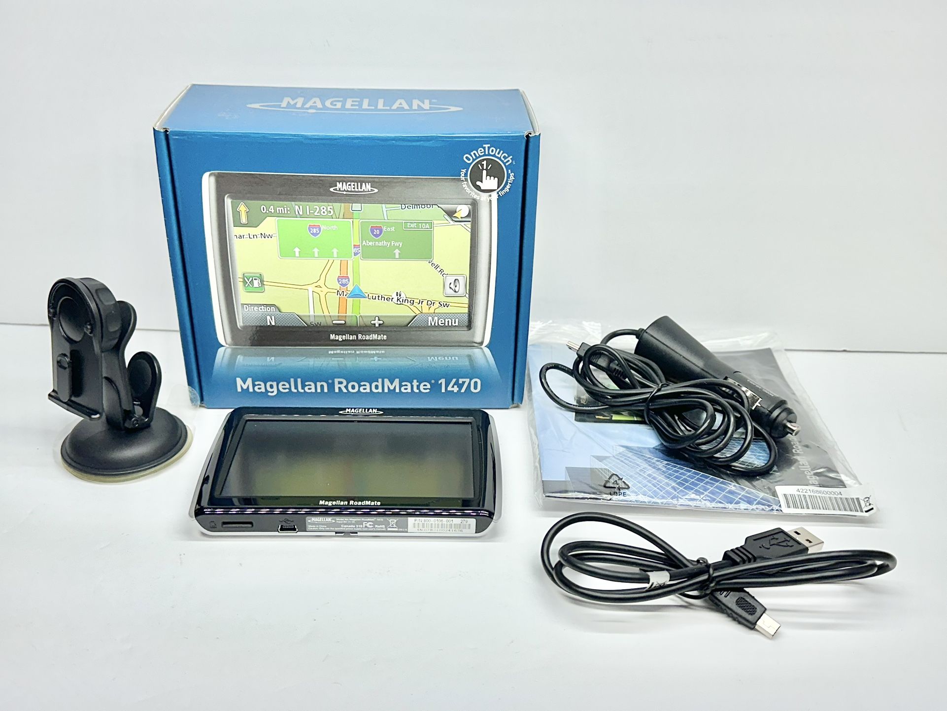Magellan RoadMate 1470 GPS Navigator 4.7" Touchscreen Widescreen **TESTED