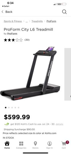 Proform treadmill kohls sale