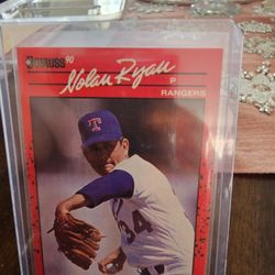 Nolan Ryan Two Variation '90 Donruss No Dot Behind Inc Baseball Cards 