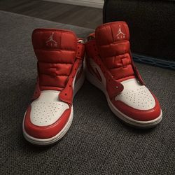 jordan 1 mid barcelona sweater red patent size 6 negotiable