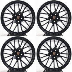 21" Staggered Porsche Cayenne Panamera Wheels Rims Set of 4 21x9.5 21x11 5x130